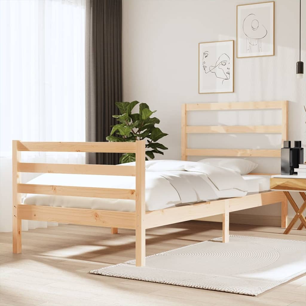 Bedframe Massief Grenenhout 75X190 Cm 2Ft6 Small Single