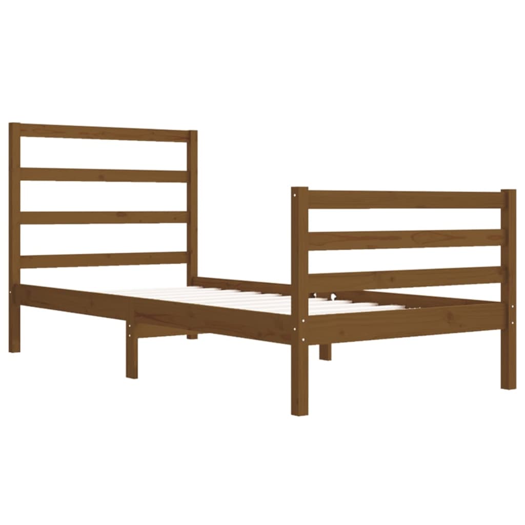 Bedframe Grenenhout Honingbruin 75X190 Cm 2Ft6 Small Single