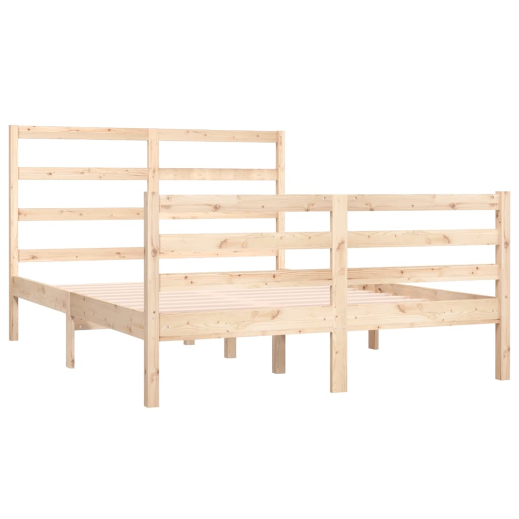 Bedframe Massief Grenenhout 140X190 Cm