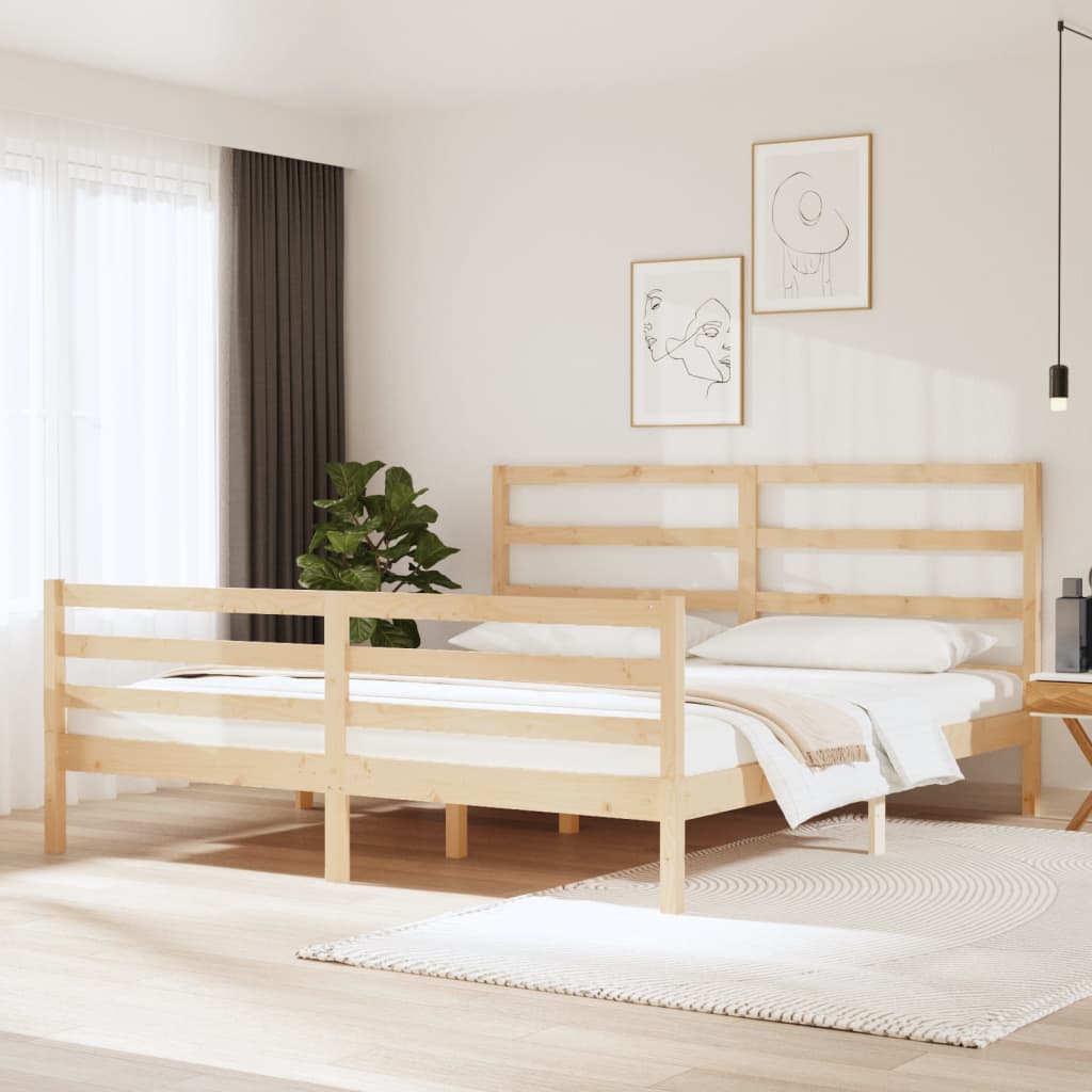 Bedframe Massief Grenenhout 180X200 Cm 6Ft Super King