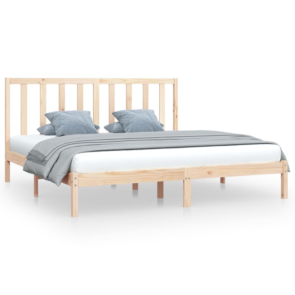 Bedframe Massief Grenenhout 200X200 Cm