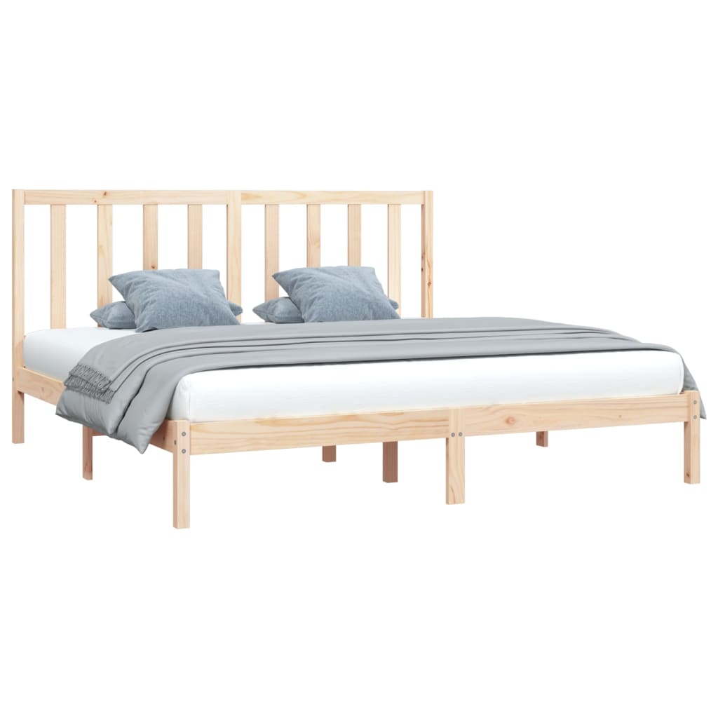 Bedframe Massief Grenenhout 200X200 Cm