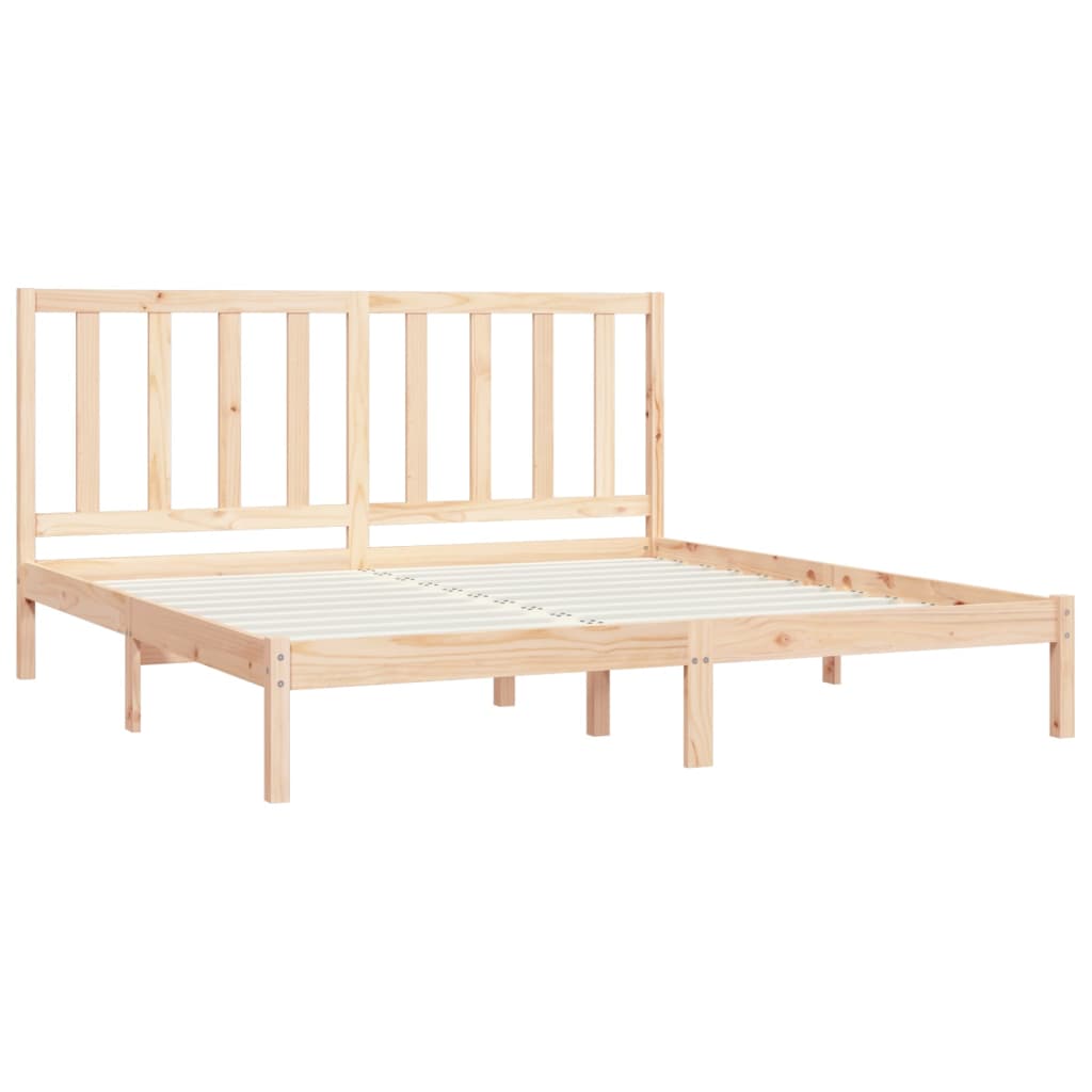 Bedframe Massief Grenenhout 200X200 Cm