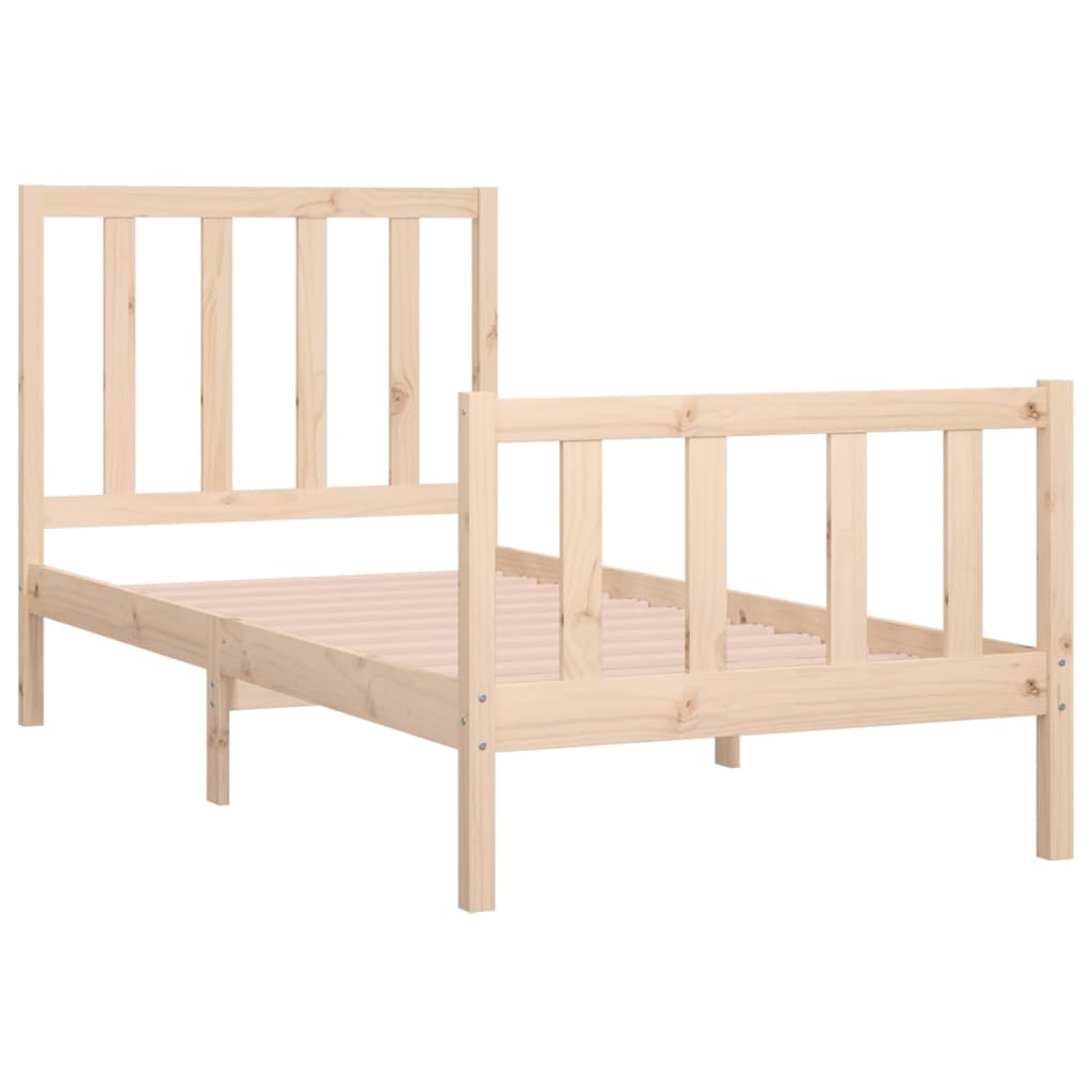 Bedframe Massief Hout 90X190 Cm 3Ft Single