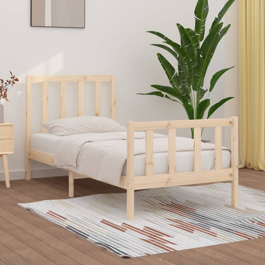 Bedframe Massief Hout 90X190 Cm 3Ft Single