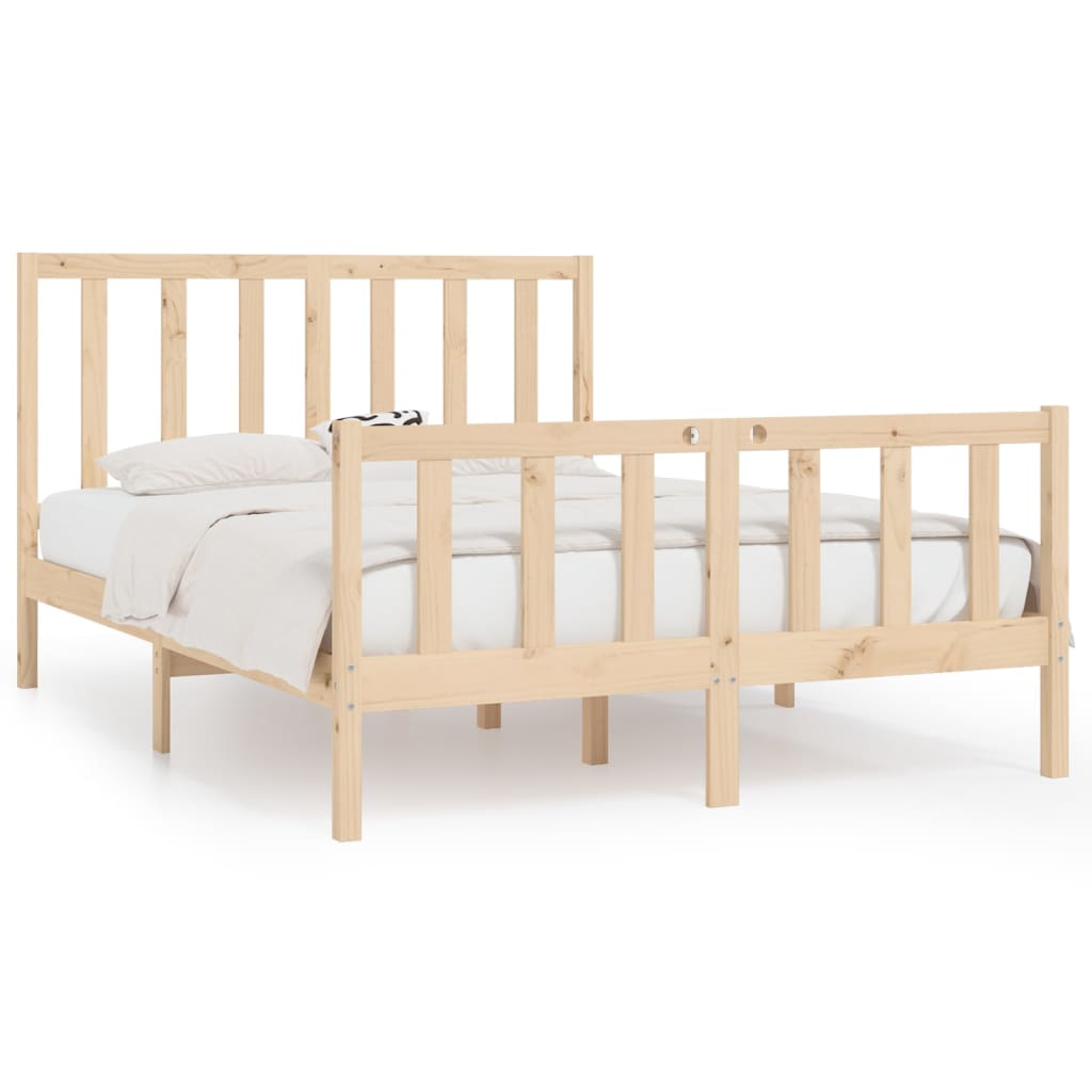 Bedframe Massief Hout 135X190 Cm 4Ft6 Double