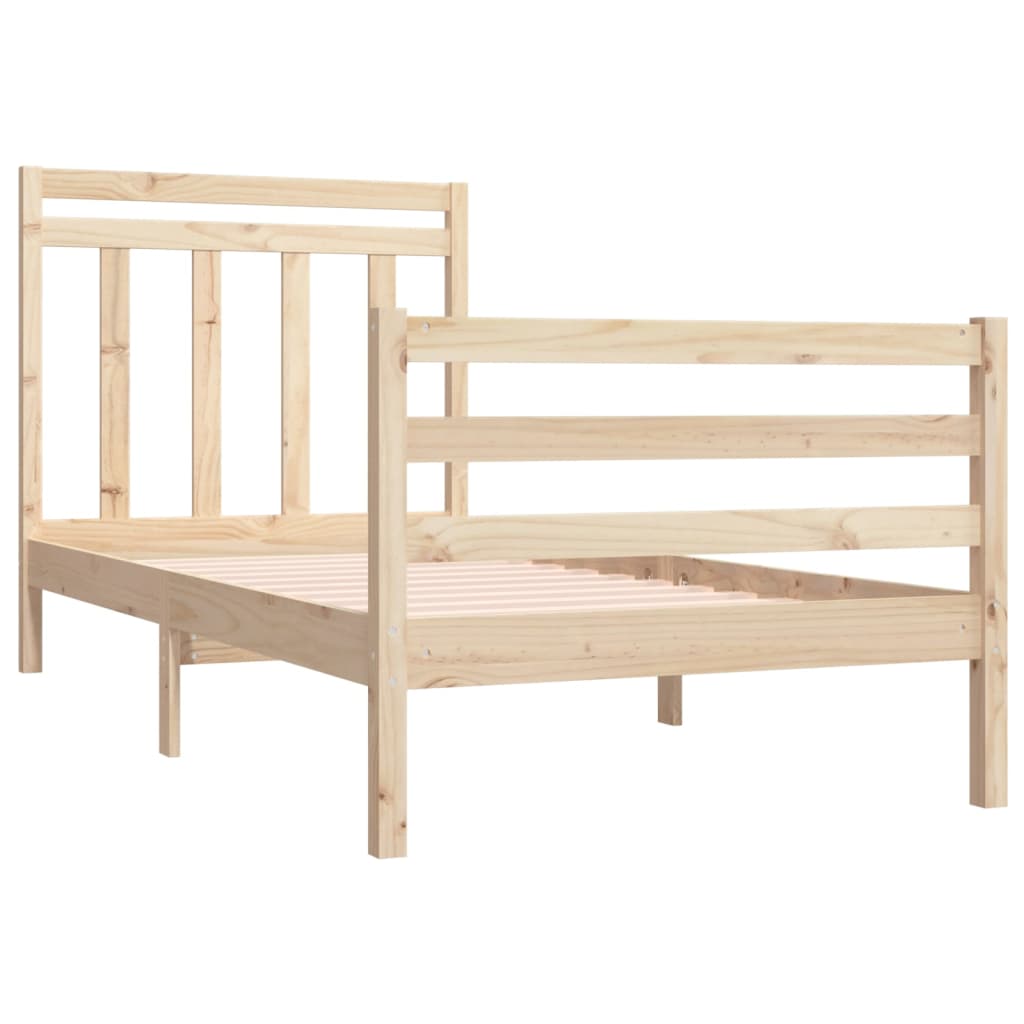 Bedframe Massief Hout 75X190 Cm 2Ft6 Small Single