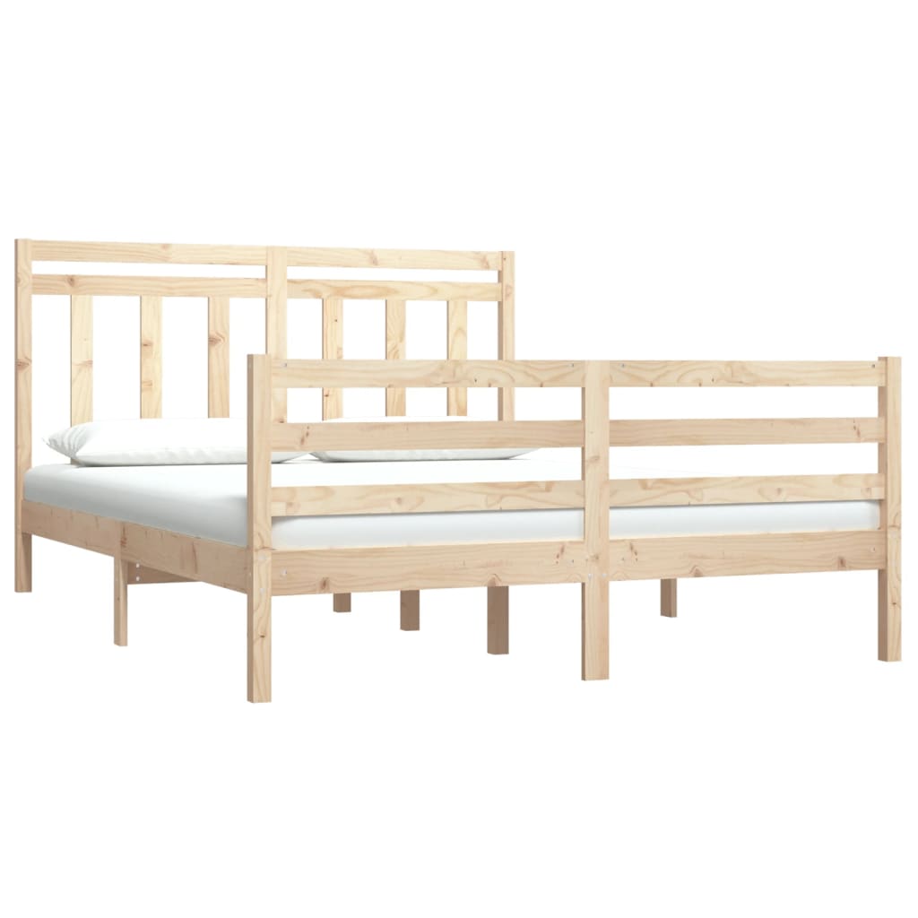 Bedframe Massief Hout 135X190 Cm 4Ft6 Double