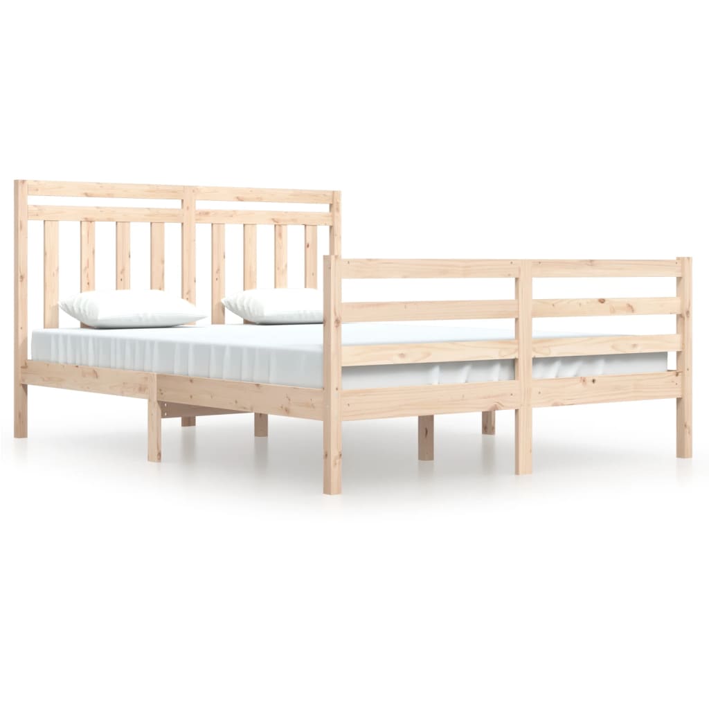 Bedframe Massief Hout 140X200 Cm