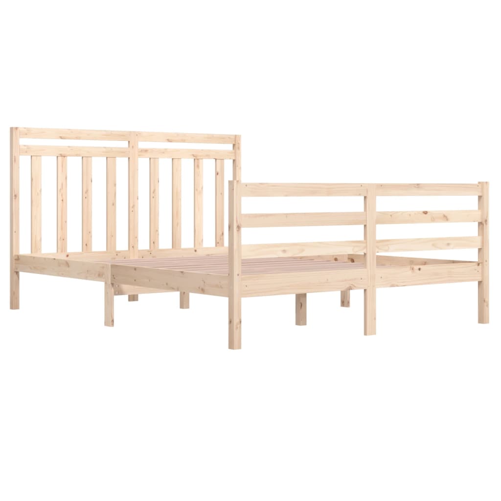Bedframe Massief Hout 140X200 Cm