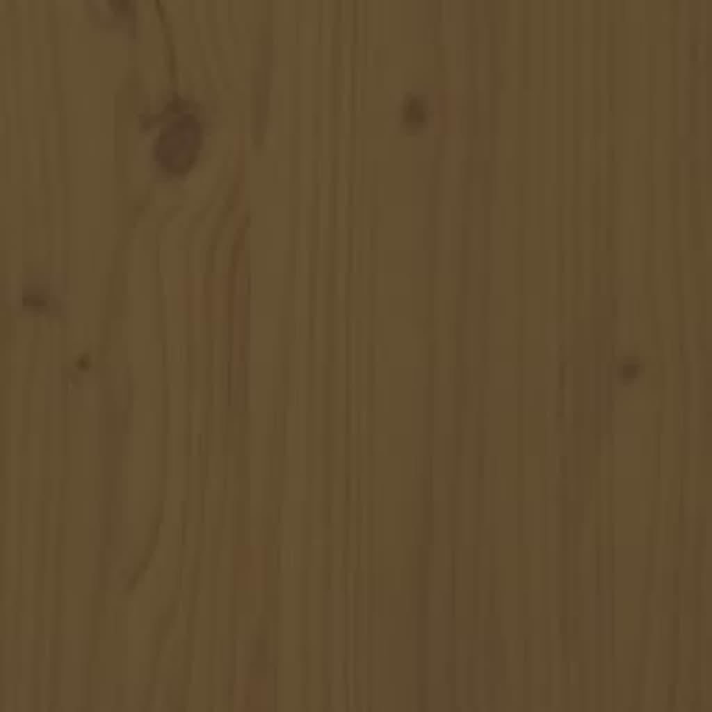 Bedframe Massief Hout Honingbruin 90X190 Cm 3Ft Single