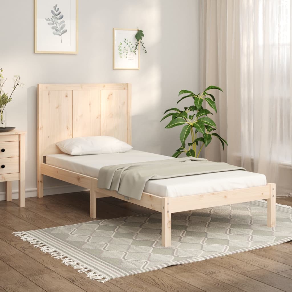 Bedframe Massief Grenenhout 90X200 Cm