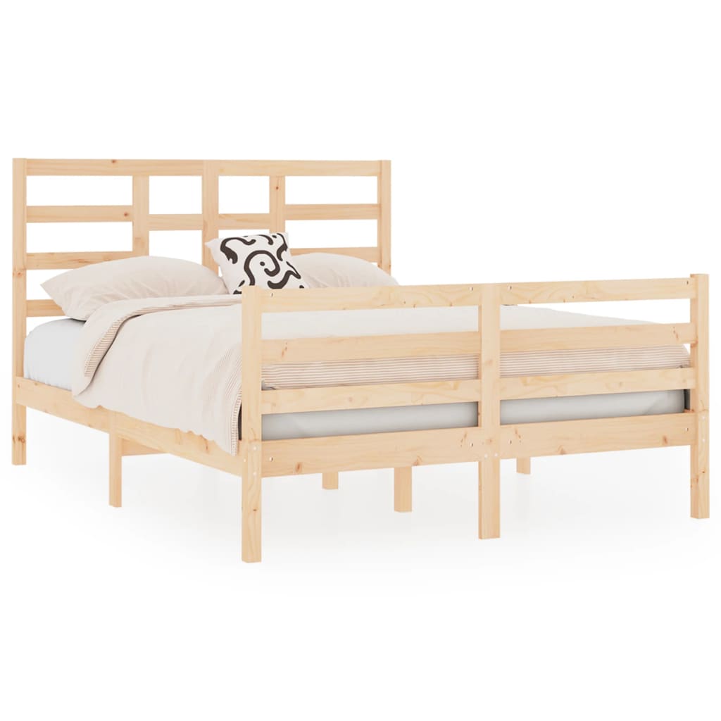 Bedframe Massief Hout 140X190 Cm