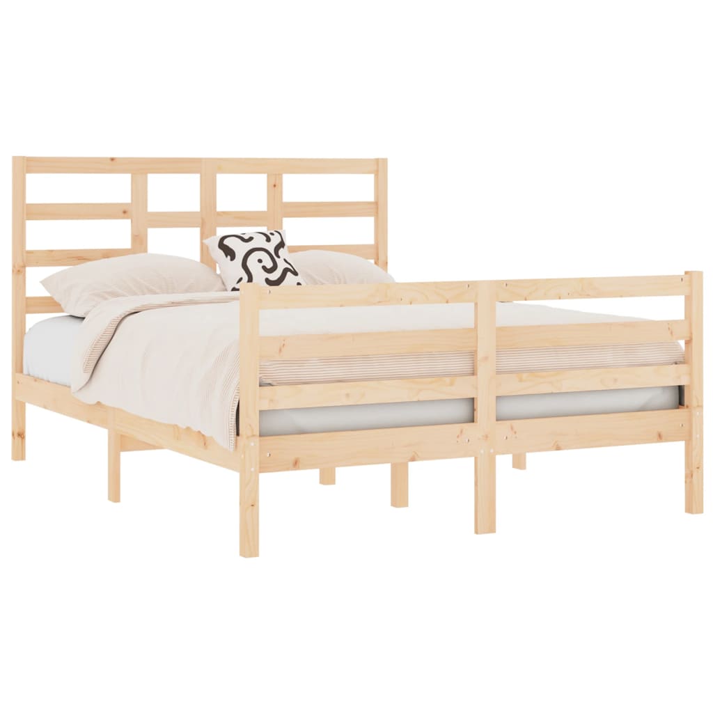 Bedframe Massief Hout 140X190 Cm