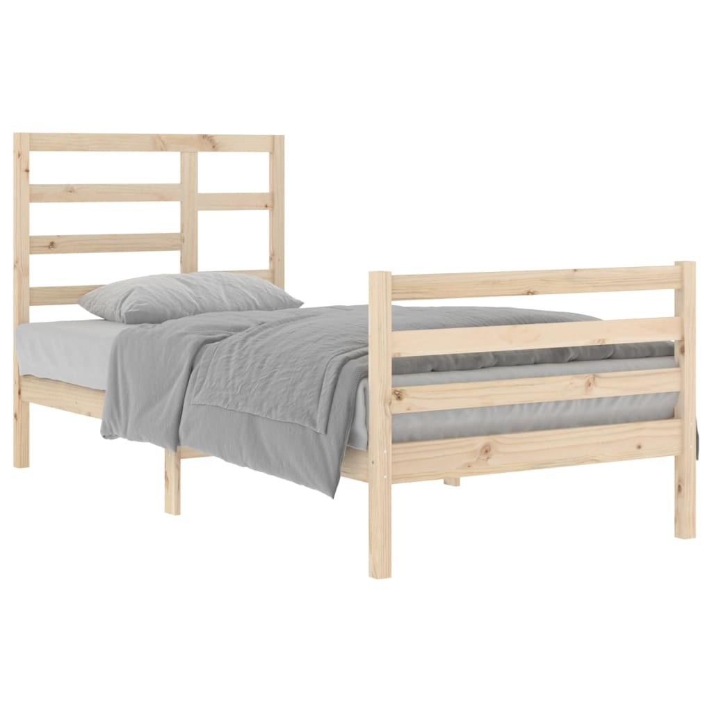 Bedframe Massief Hout 90X200 Cm