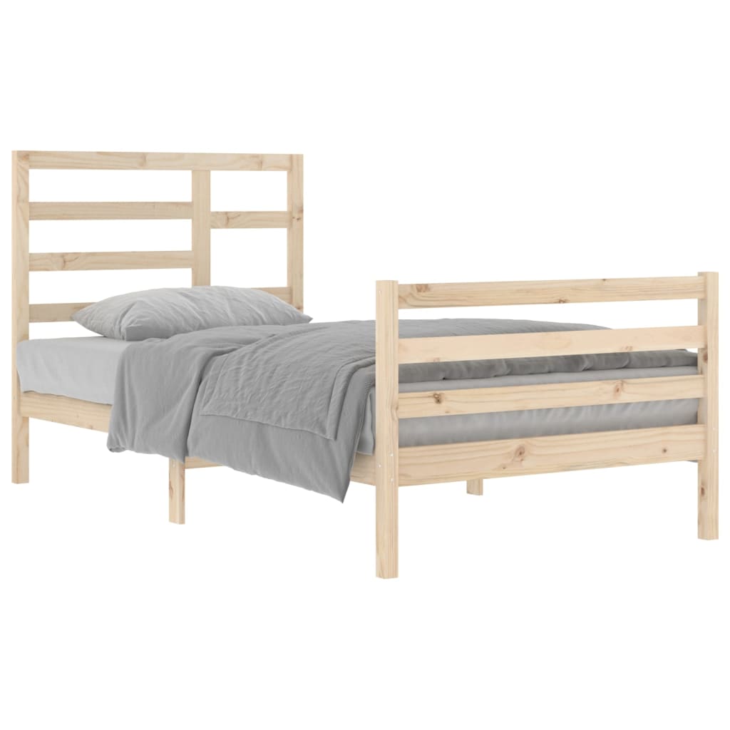 Bedframe Massief Hout 100X200 Cm
