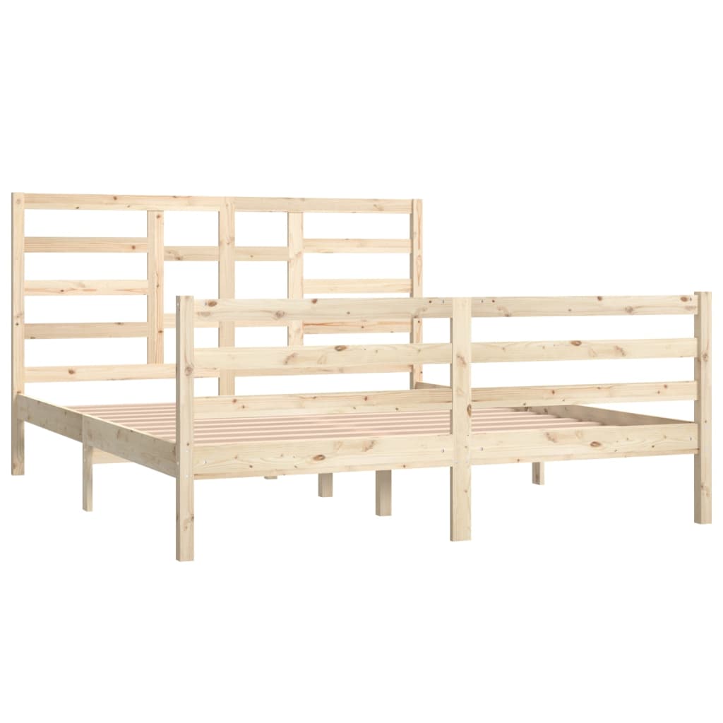 Bedframe Massief Hout 160X200 Cm