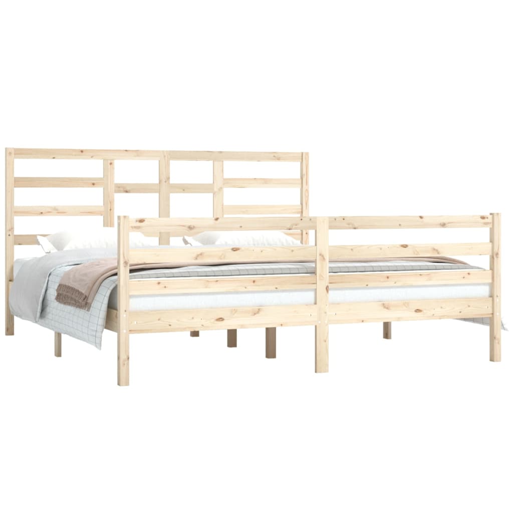 Bedframe Massief Hout 180X200 Cm 6Ft Super King