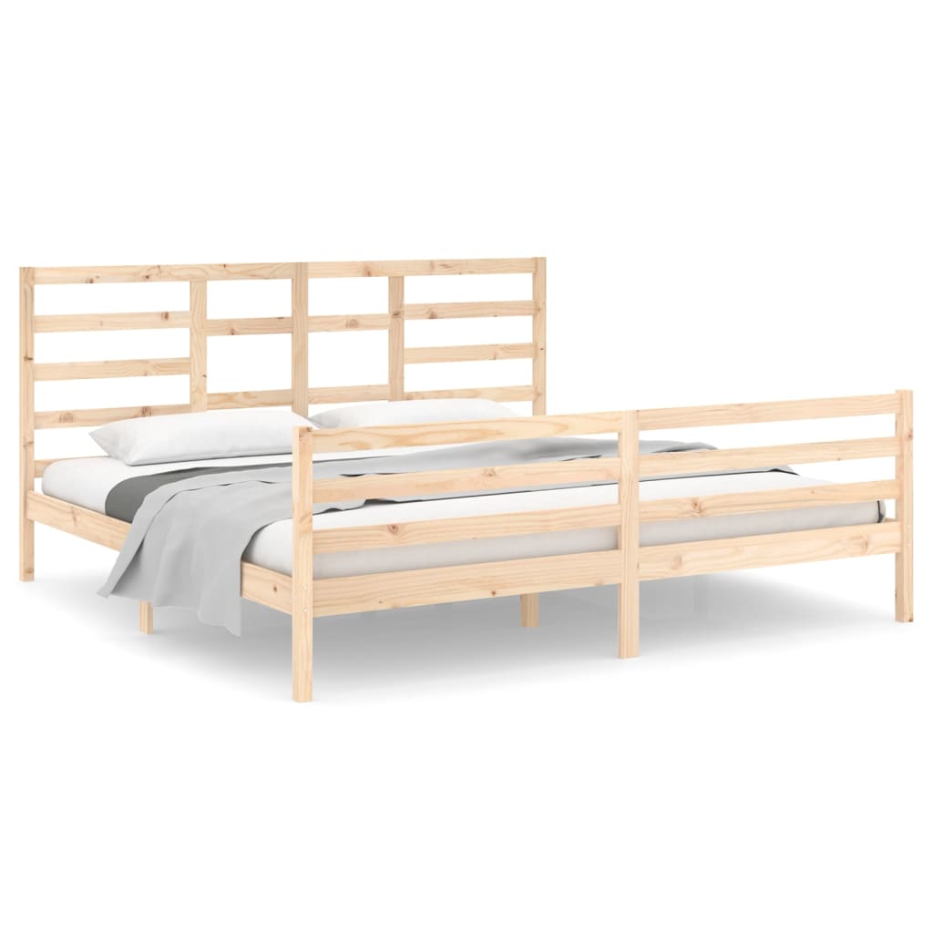 Bedframe Massief Hout 200X200 Cm