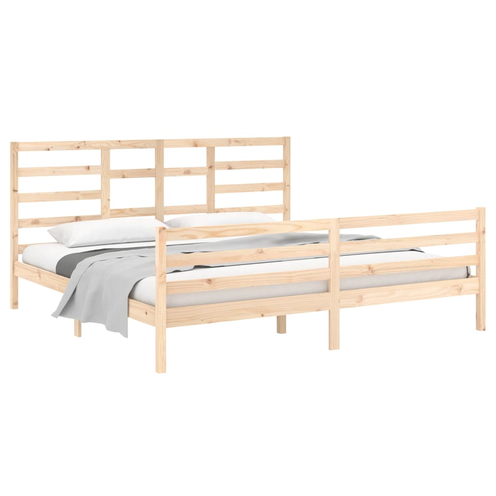 Bedframe Massief Hout 200X200 Cm