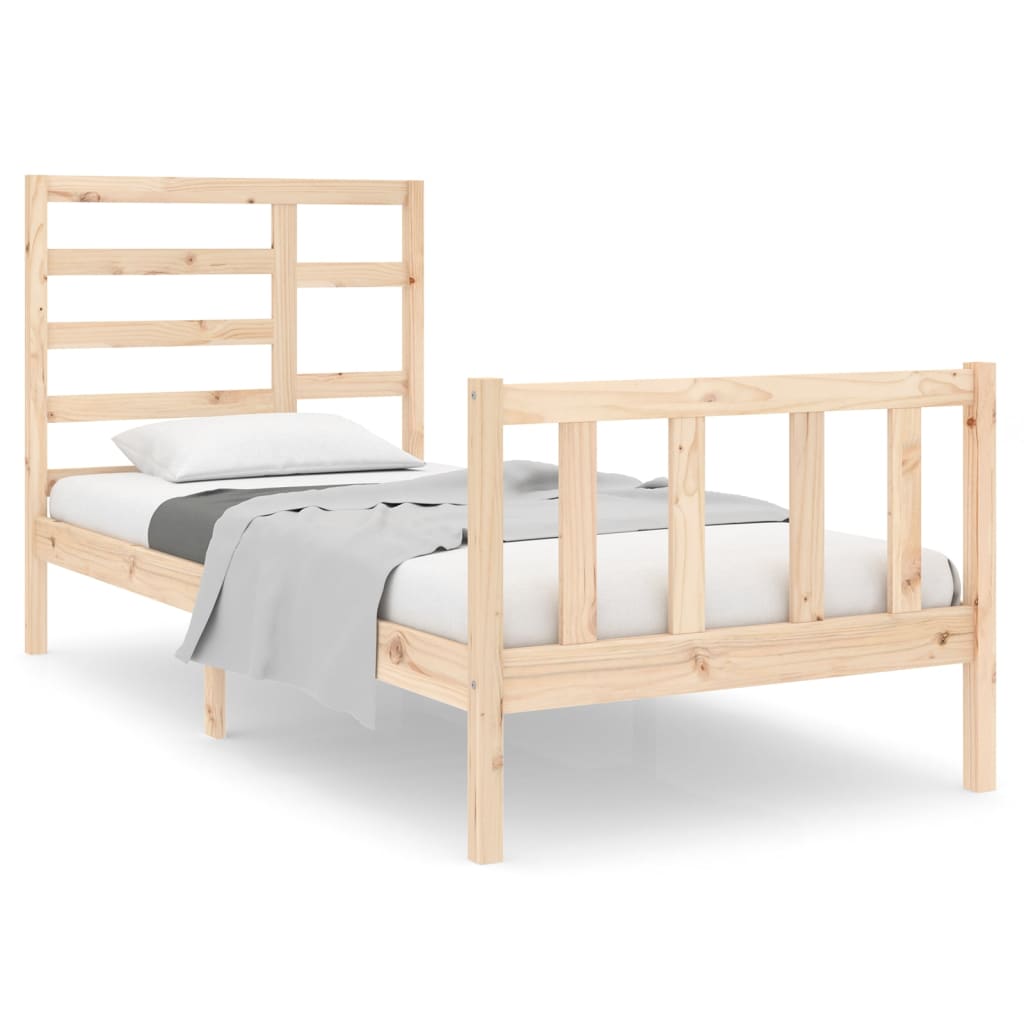 Bedframe Massief Hout 90X190 Cm 3Ft Single