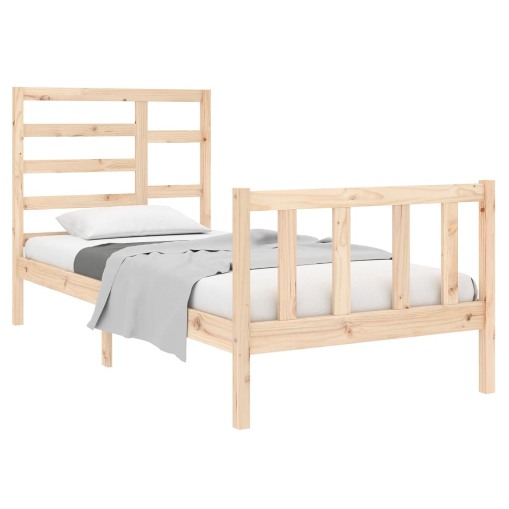 Bedframe Massief Hout 90X190 Cm 3Ft Single