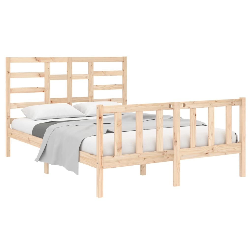 Bedframe Massief Hout 140X190 Cm