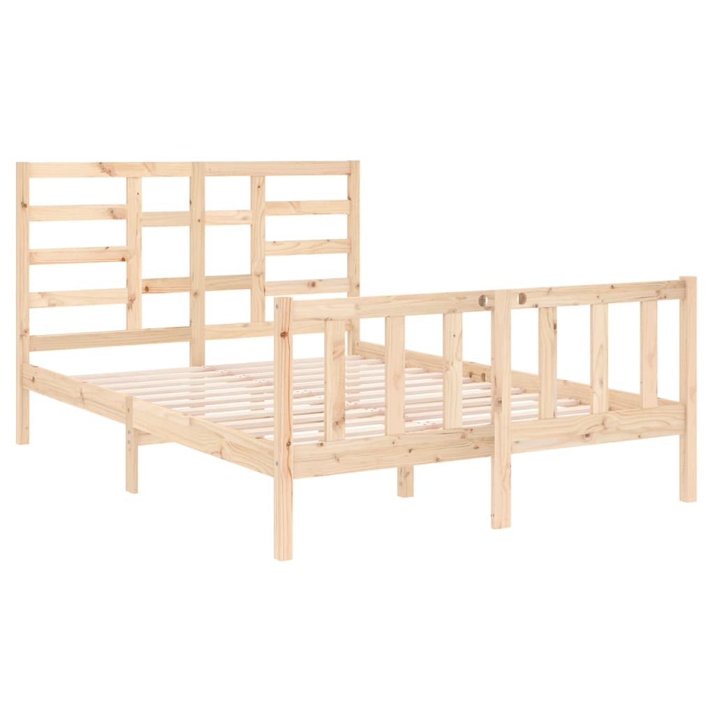Bedframe Massief Hout 140X190 Cm