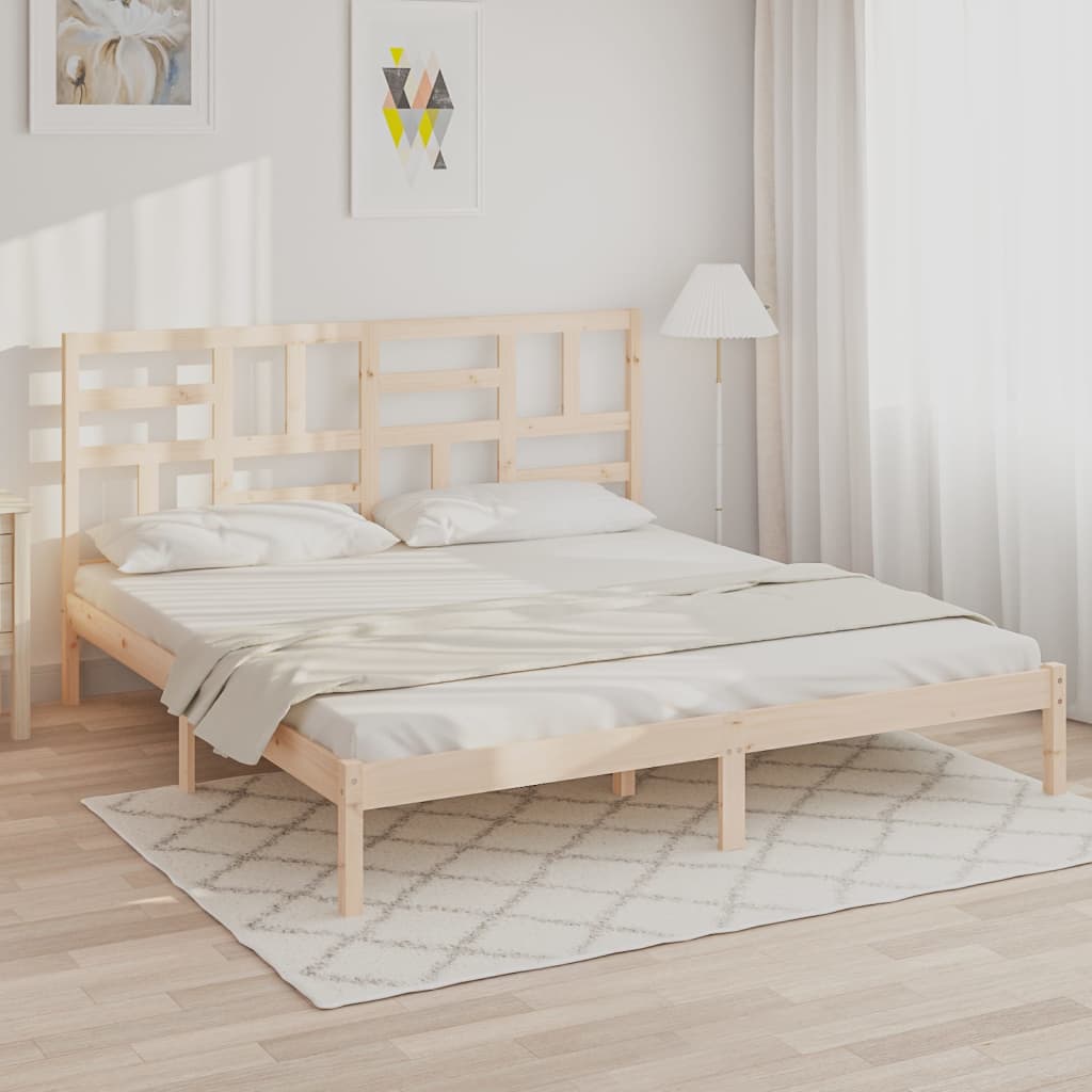 Bedframe Massief Hout 180X200 Cm 6Ft Super King