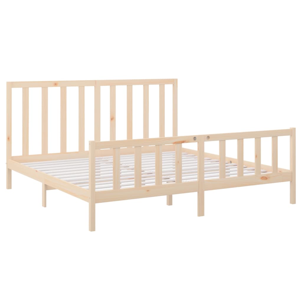 Bedframe Massief Grenenhout 200X200 Cm