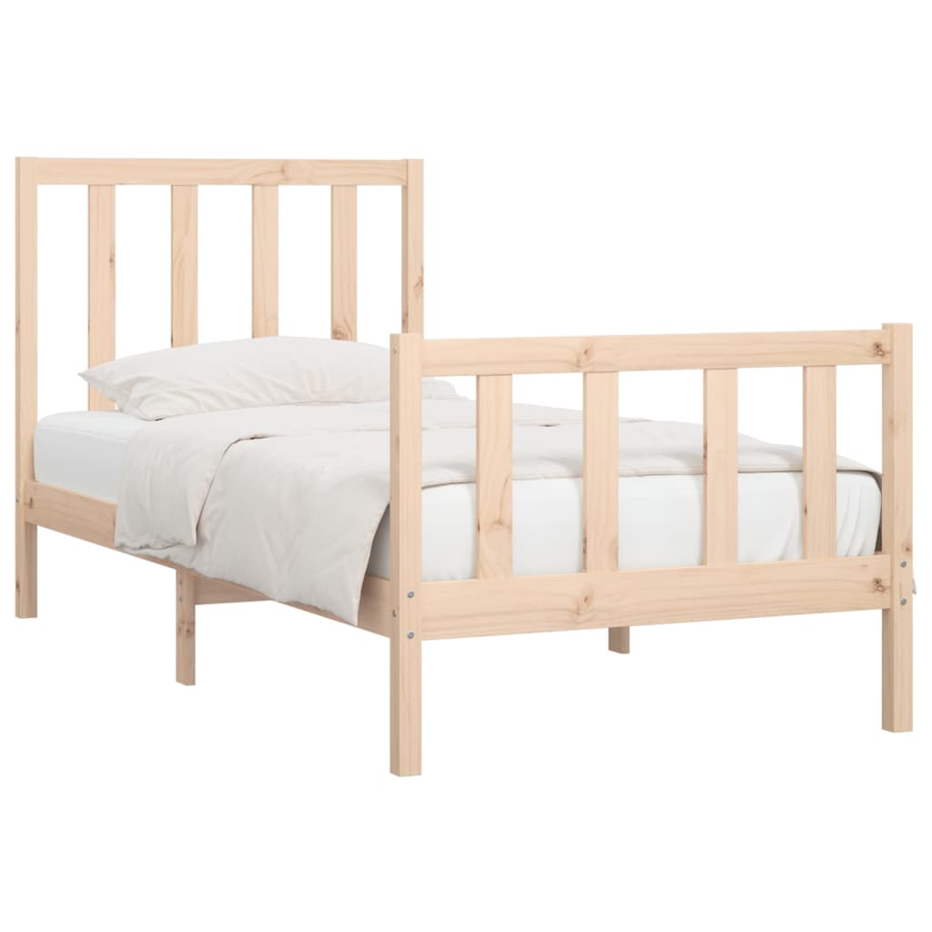 Bedframe Massief Hout 90X200 Cm