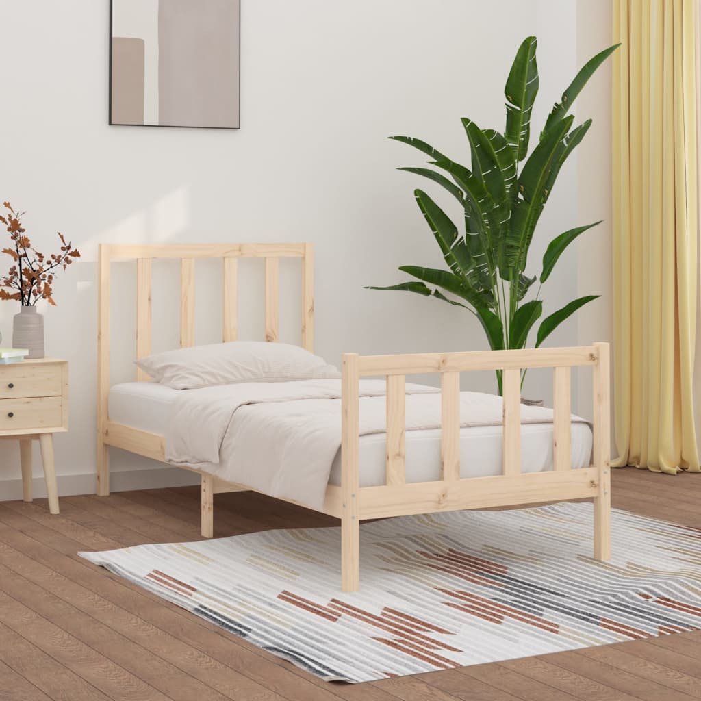 Bedframe Massief Hout 100X200 Cm