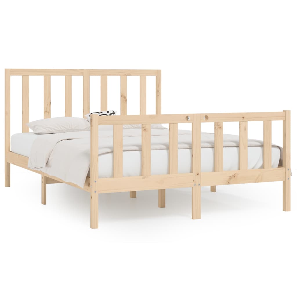 Bedframe Massief Hout 120X200 Cm