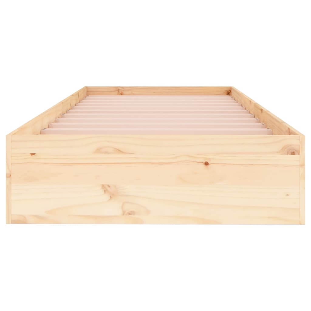 Bedframe Massief Hout 75X190 Cm 2Ft6 Small Single