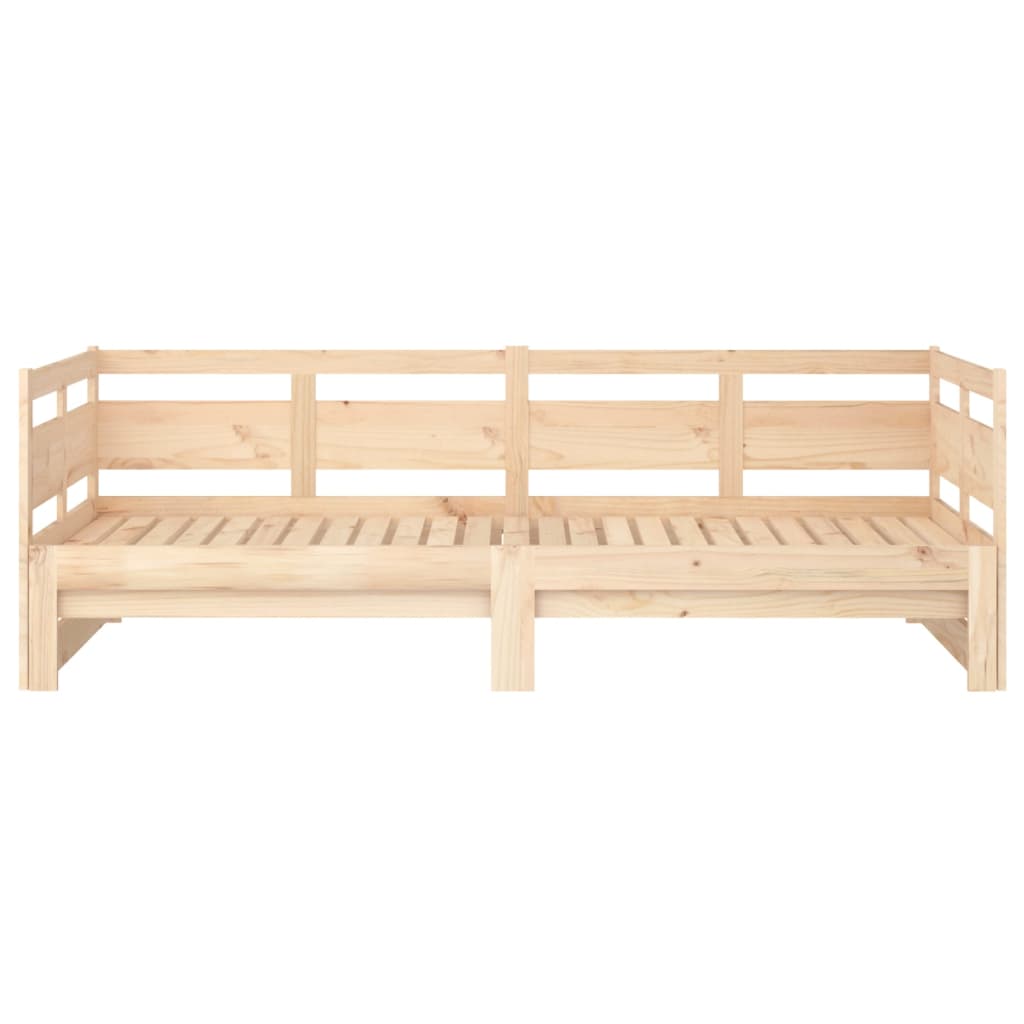 Slaapbank Uitschuifbaar Massief Grenenhout 2X(90X200) Cm