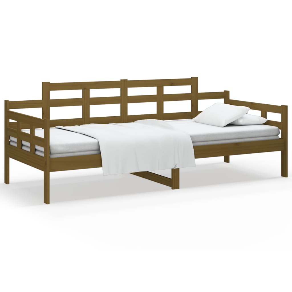 Slaapbank Grenenhout Honingbruin 80X200 Cm