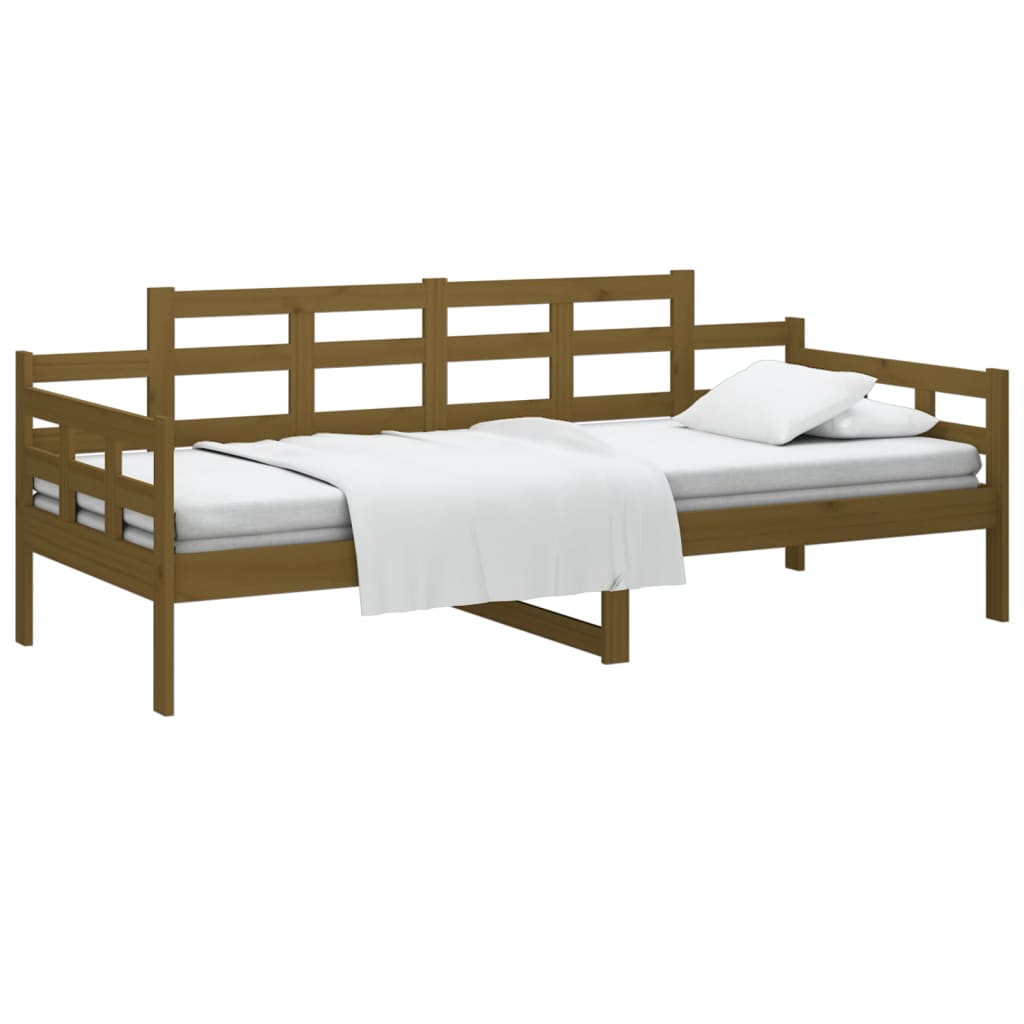 Slaapbank Grenenhout Honingbruin 80X200 Cm
