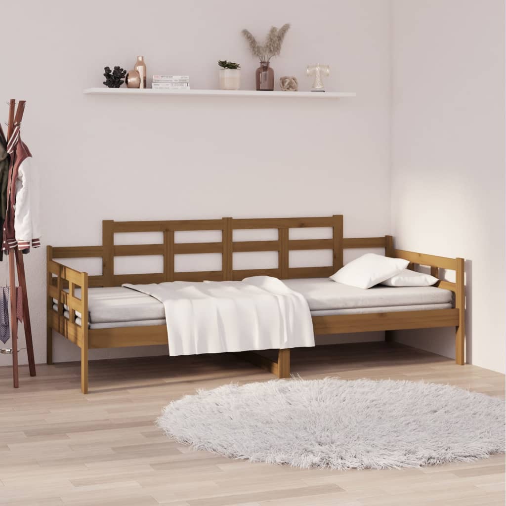 Slaapbank Grenenhout Honingbruin 80X200 Cm
