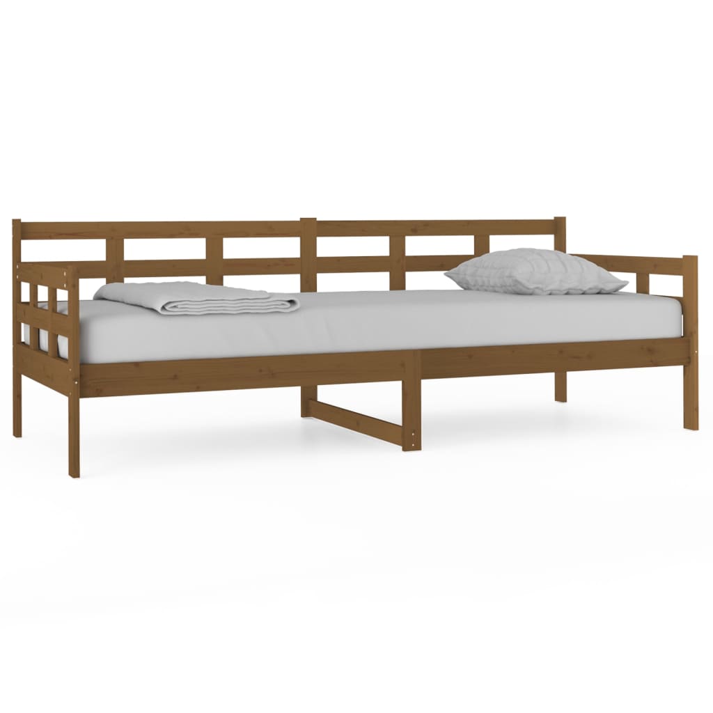Slaapbank Massief Grenenhout Honingbruin 80X200 Cm