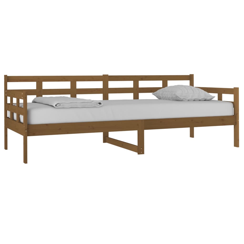 Slaapbank Massief Grenenhout Honingbruin 80X200 Cm