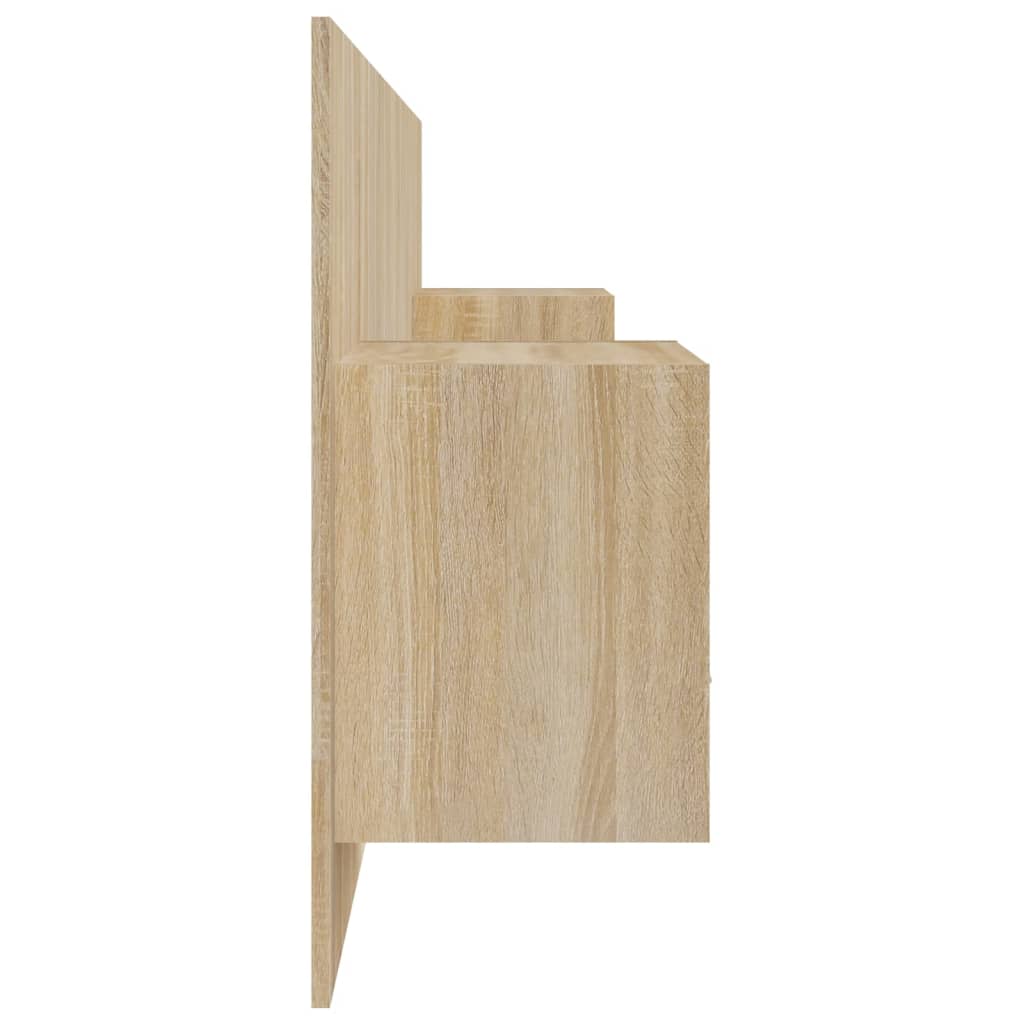 Hoofdbord Met Kastjes Bewerkt Hout Sonoma Eikenkleurig