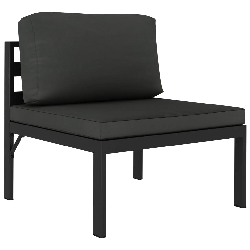 10-Delige Loungeset Met Kussens Aluminium Antracietkleurig