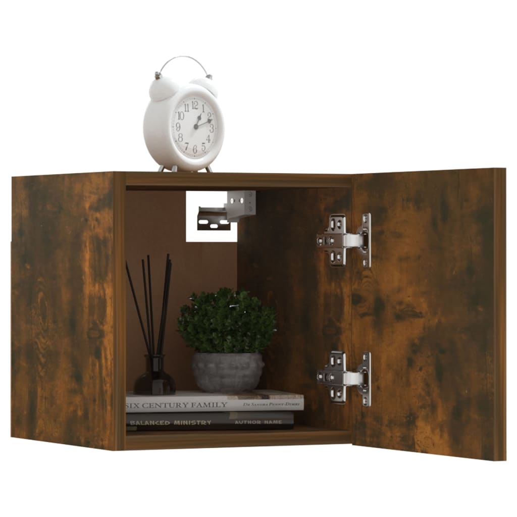 Tv-Wandmeubelen 8 St 30,5X30X30 Cm Gerookt Eikenkleurig
