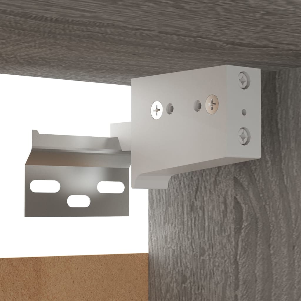 Tv-Wandmeubelen 8 St 30,5X30X30 Cm Grijs Sonoma Eikenkleurig