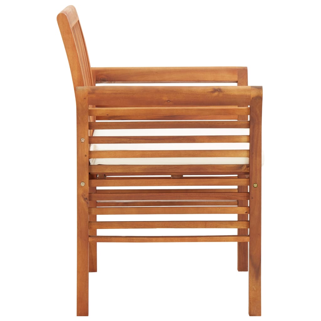 Tuinstoelen 4 St Met Kussens Massief Acaciahout