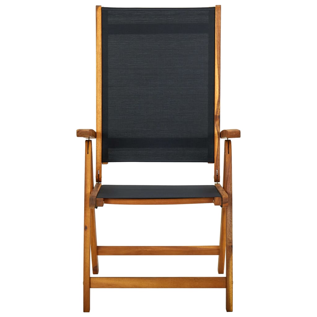 Tuinstoelen Inklapbaar 4 St Massief Acaciahout En Textileen