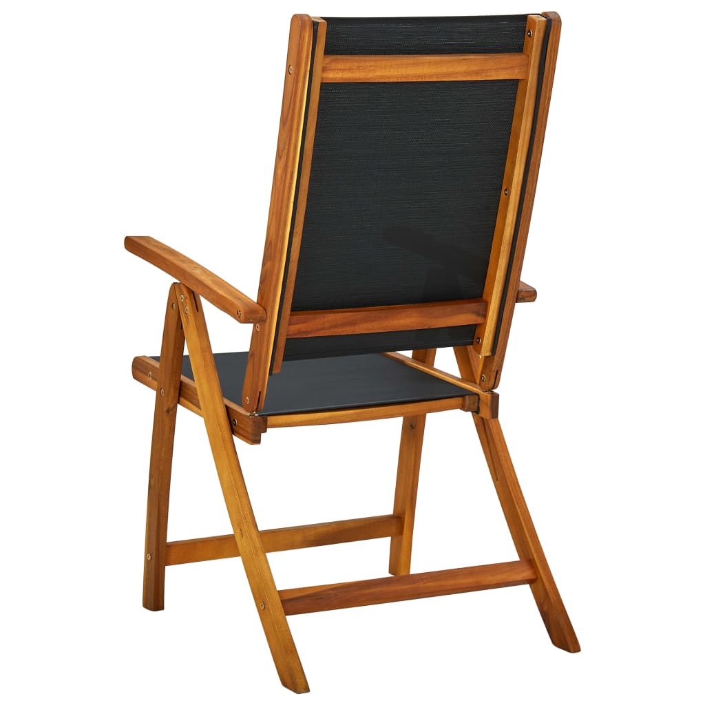 Tuinstoelen Inklapbaar 4 St Massief Acaciahout En Textileen