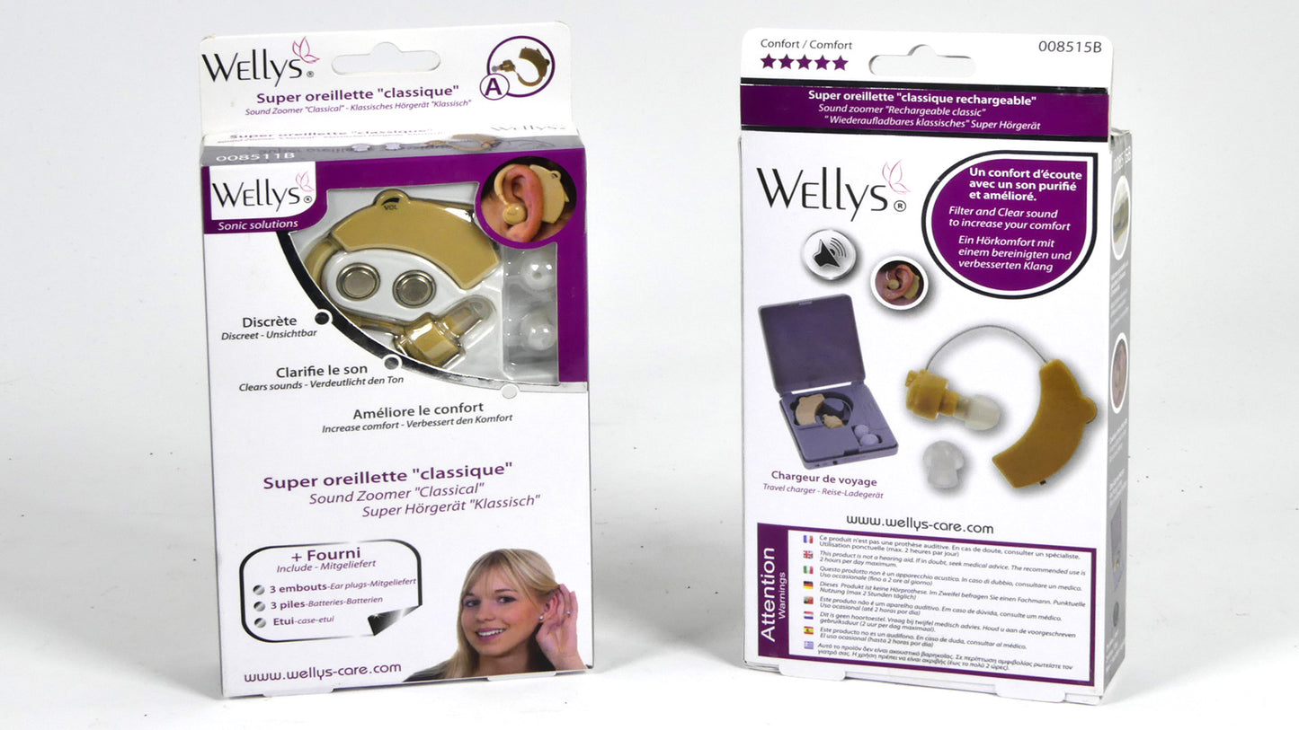 Wellys'klassieke' Geluidszoomer/Hoorversterker