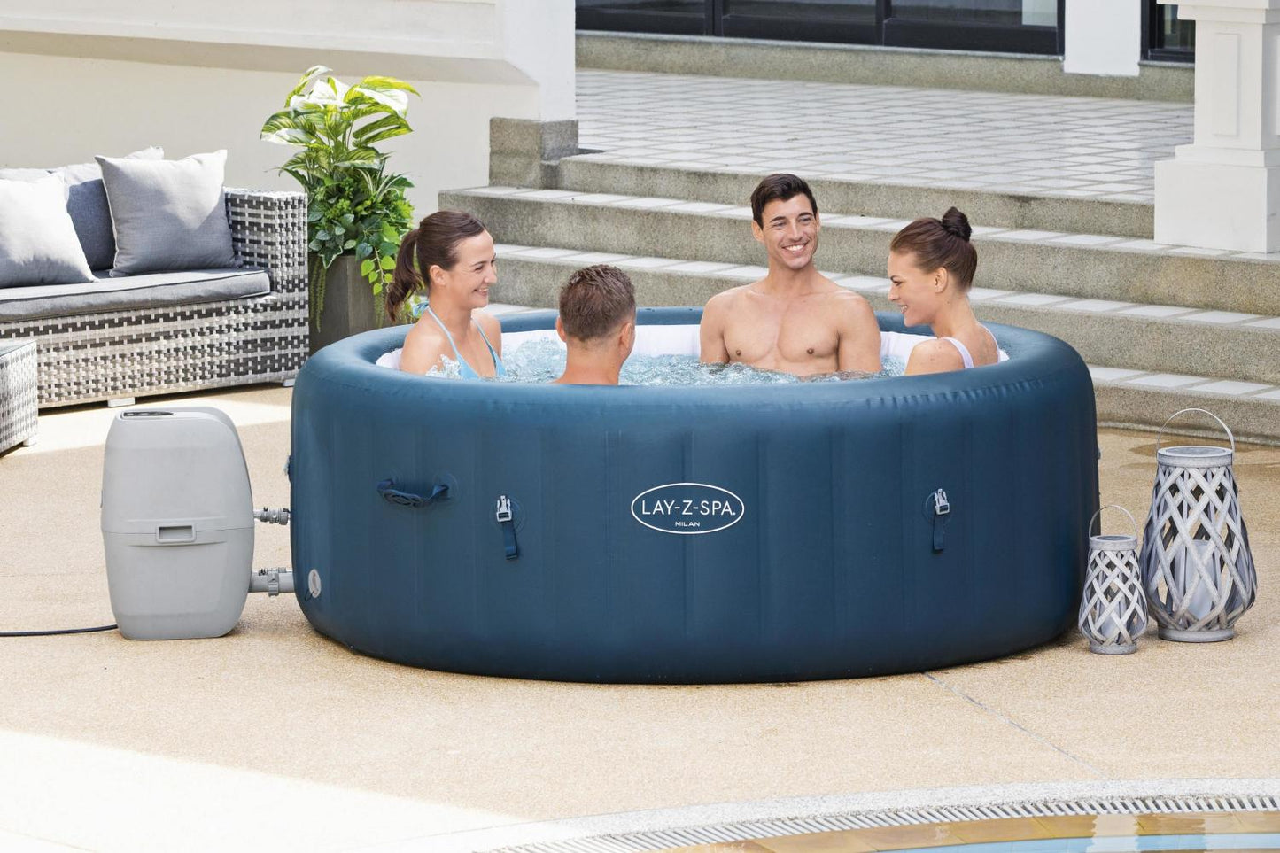 Bestway Lay-Z-Spa 1.96Mx 71Cm Milan Airjet Plus