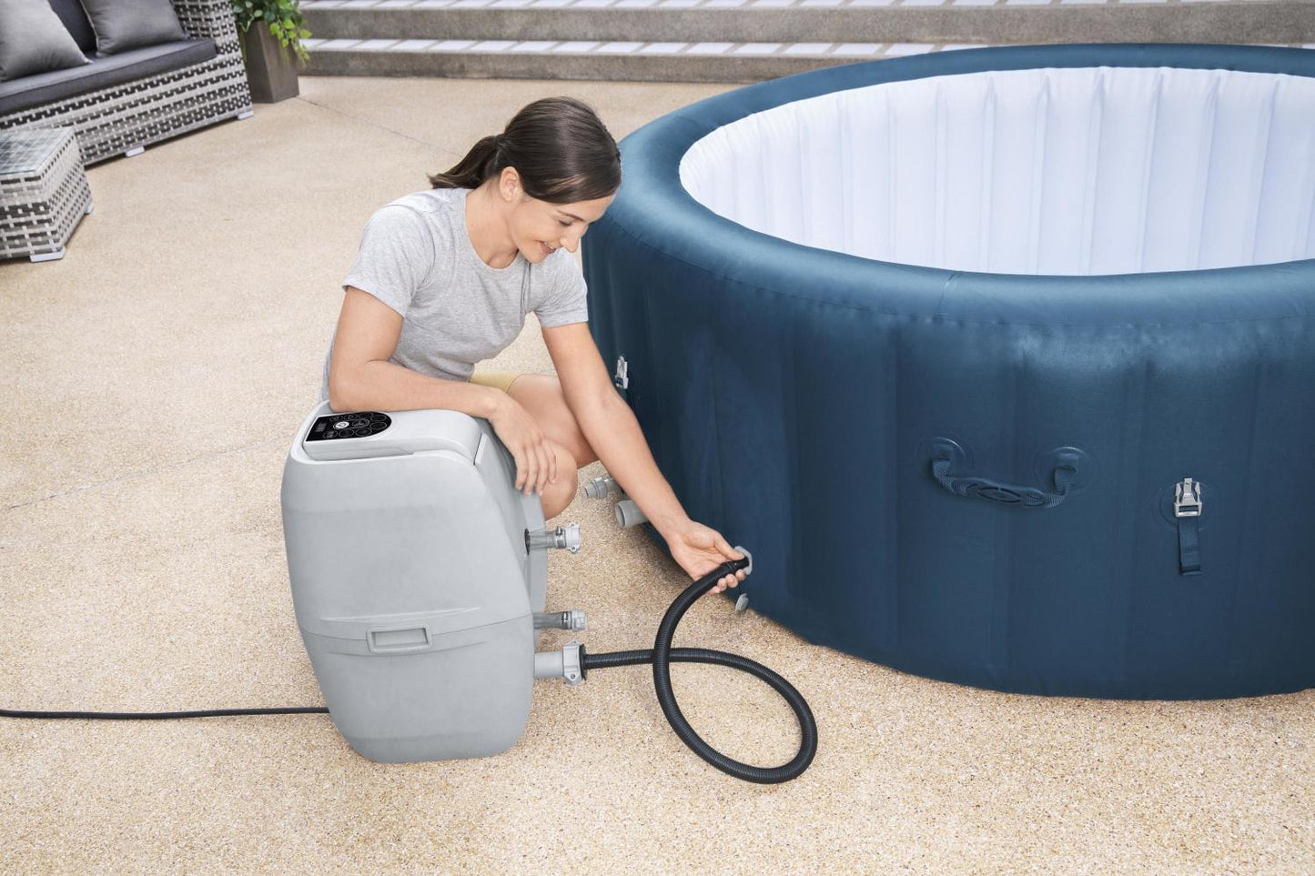 Bestway Lay-Z-Spa 1.96Mx 71Cm Milan Airjet Plus